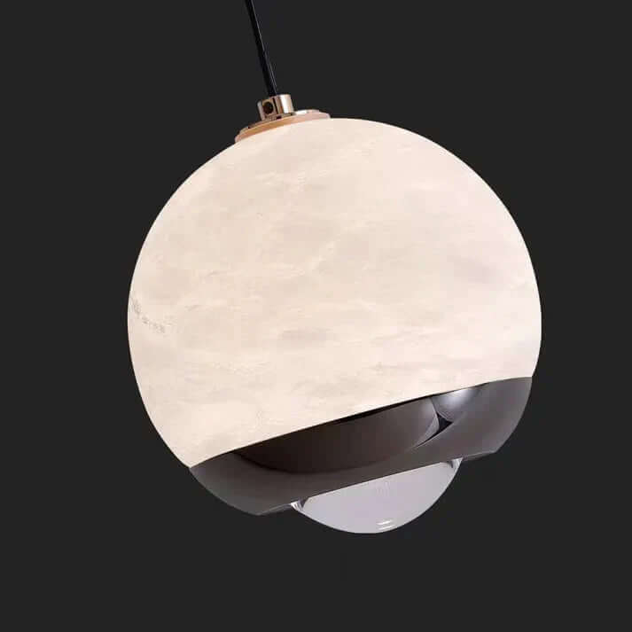 Nordycka Lampa Wisząca Kula z Marmuru i Alabastru