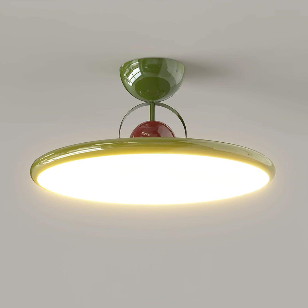 Nowoczesna lampa sufitowa LED w salonie