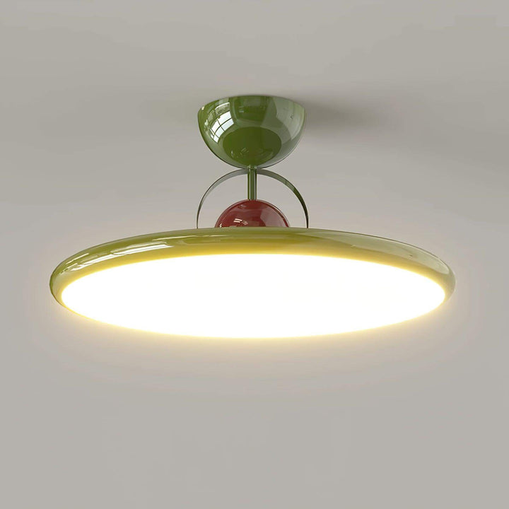 Nowoczesna lampa sufitowa LED w salonie