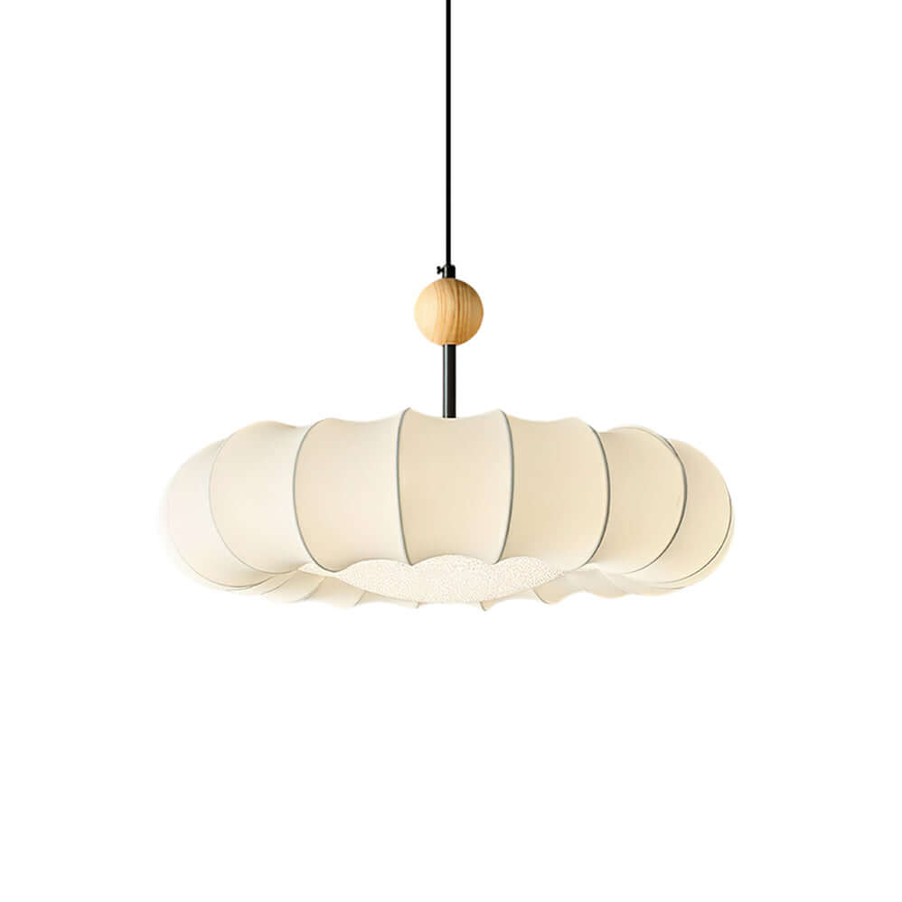 Lampa wisząca Winnie Veil ze zbliżeniem na materiał