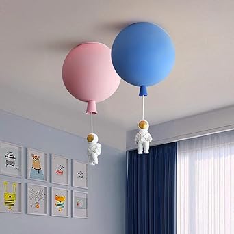 Nowoczesna lampa sufitowa LED Księżyc/Astronauci