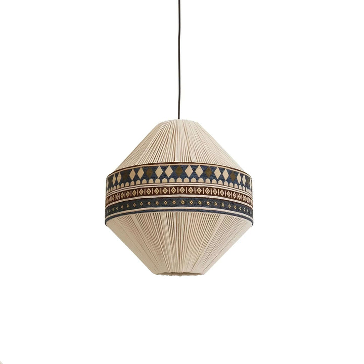 Lampa wisząca boho z frędzlami w kolorze pomarańczowym