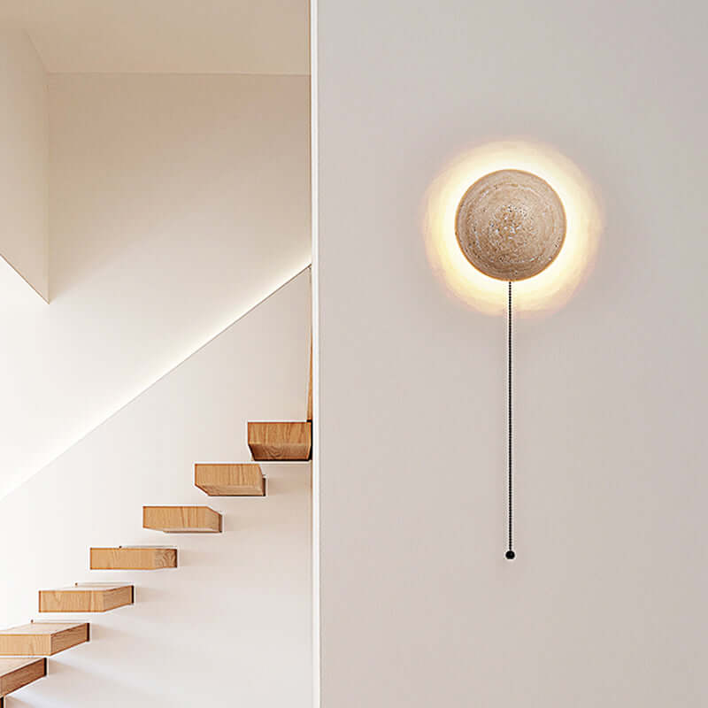 Kremowa Lampa Ścienna w Stylu Skandynawskim
