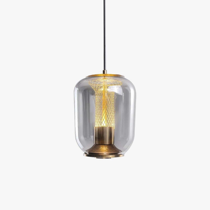 Szklana lampa wisząca
