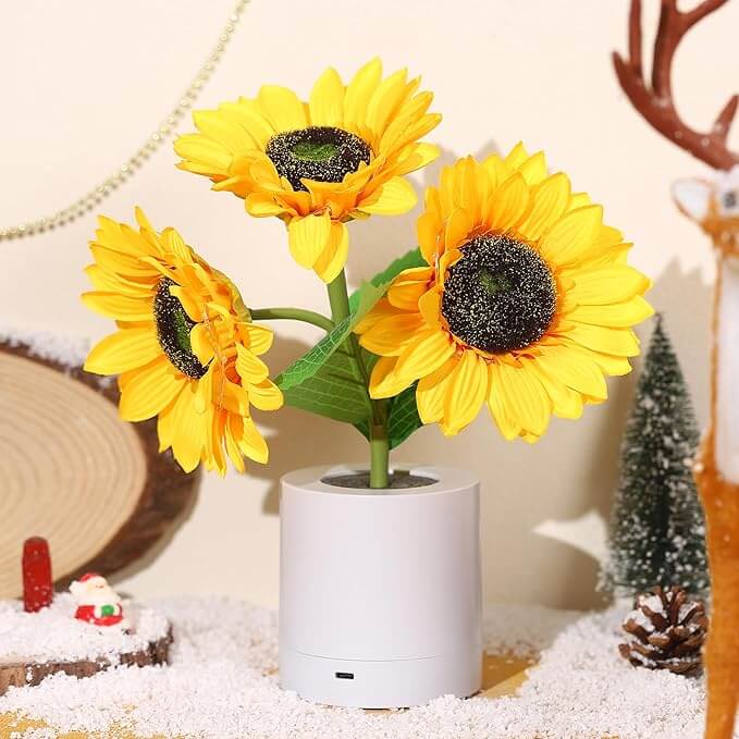 Błyszcząca Lampa Słonecznikowa
