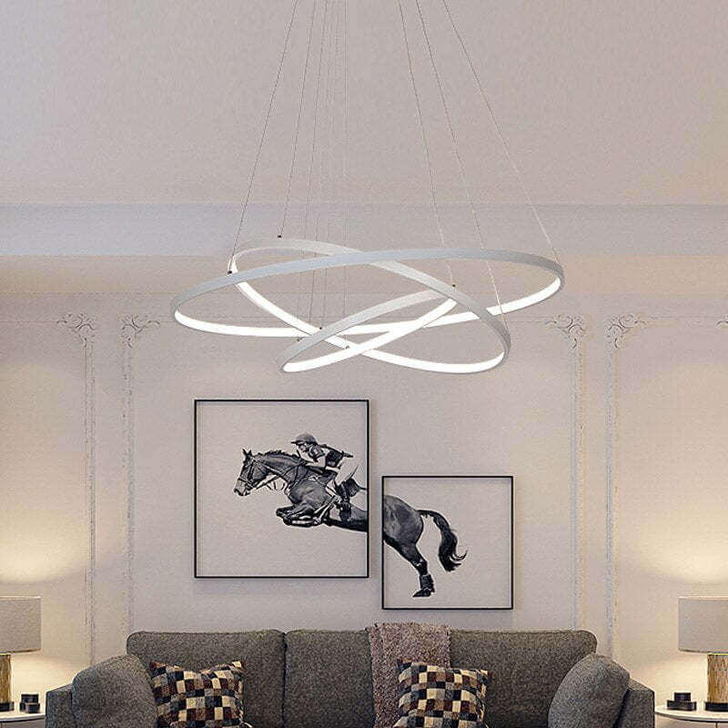 Nowoczesna Lampa Sufitowa 3 Pierścienie – Nastrojowe Oświetlenie