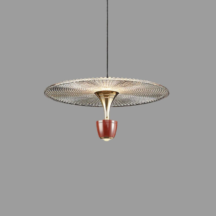 Nowoczesna lampa wisząca LED w kształcie tarczy