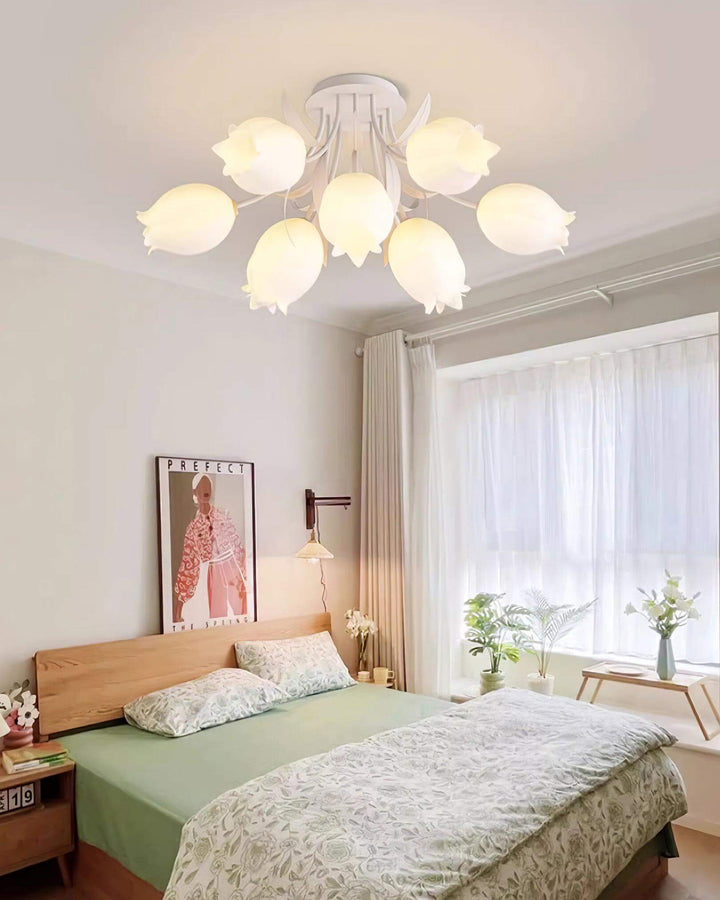 Lampa sufitowa Ricko w wersji 7-głowicowej