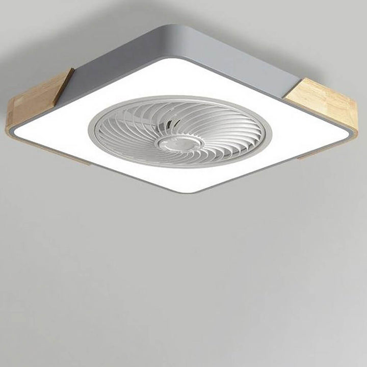 Wentylator Sufitowy LED Okrągły Kwadratowy Cichy