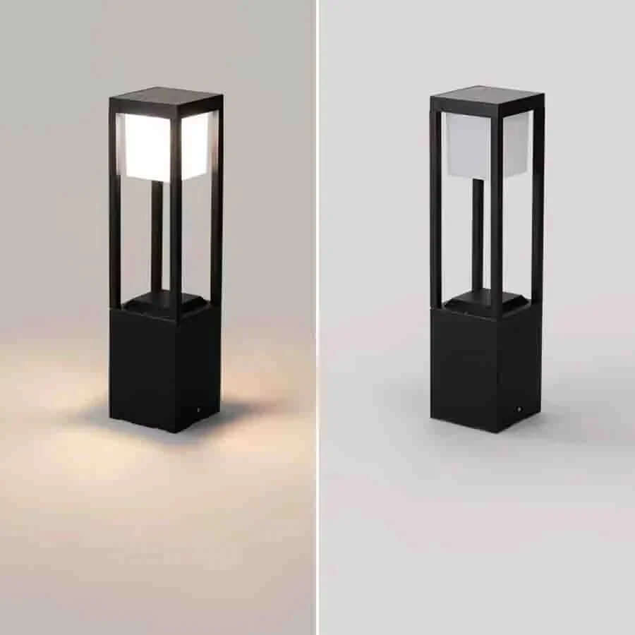 Zewnętrzna Lampa Solarna Cube 60cm - Wydajne Oświetlenie LED
