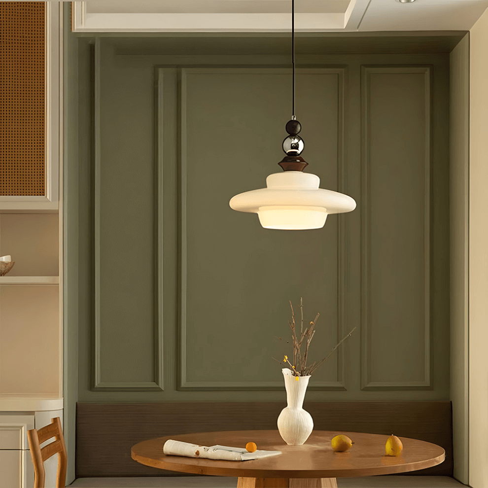 Wisząca Lampa Jadalniana w Stylu Średniowiecznym Beżowa