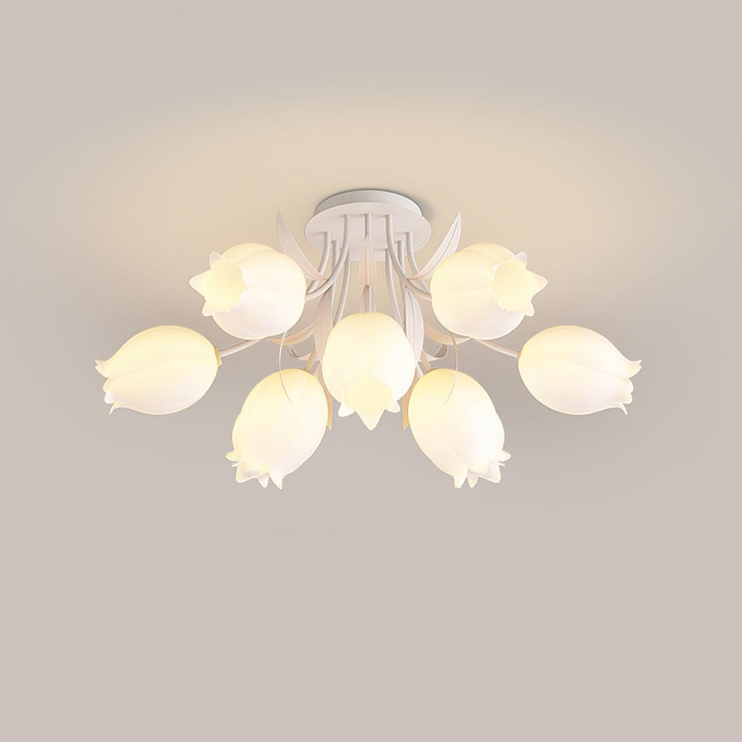 Zielona lampa sufitowa Ricko elegancki design