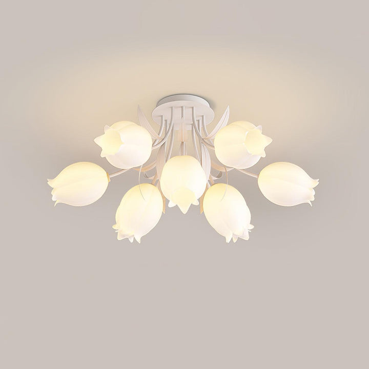 Zielona lampa sufitowa Ricko elegancki design