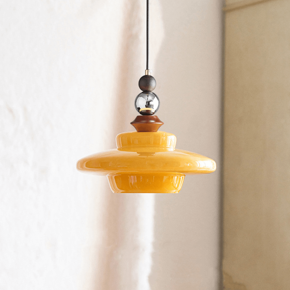 Wisząca Lampa Jadalniana w Stylu Średniowiecznym Beżowa