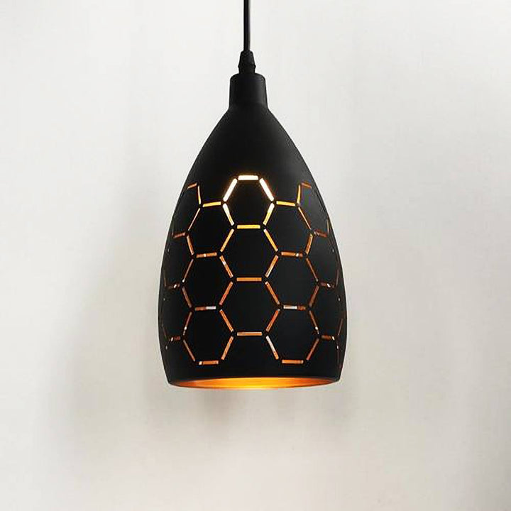 Metalowe Lampy Wiszące Besson z Wzorami