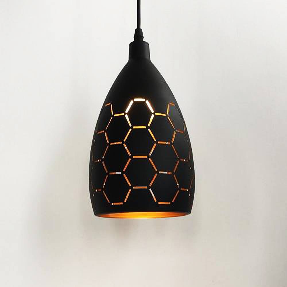 Industrialna metalowa lampa wisząca - oświetlenie wnętrz