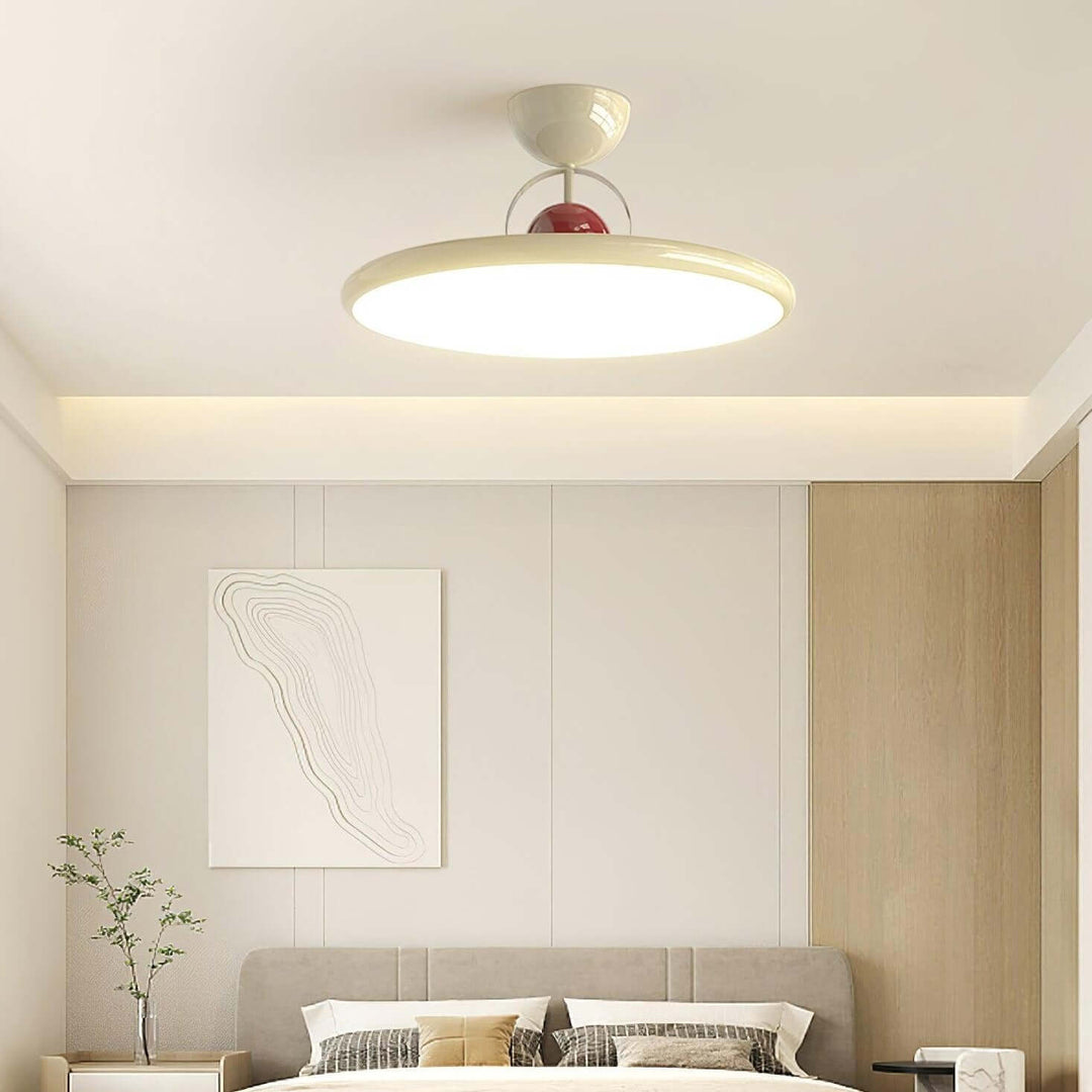 Nowoczesna lampa sufitowa LED chromowana