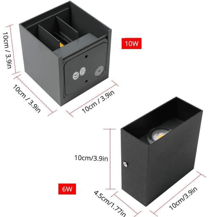 Nowoczesna Lampa Ścienna LED do Wewnątrz i na Zewnątrz