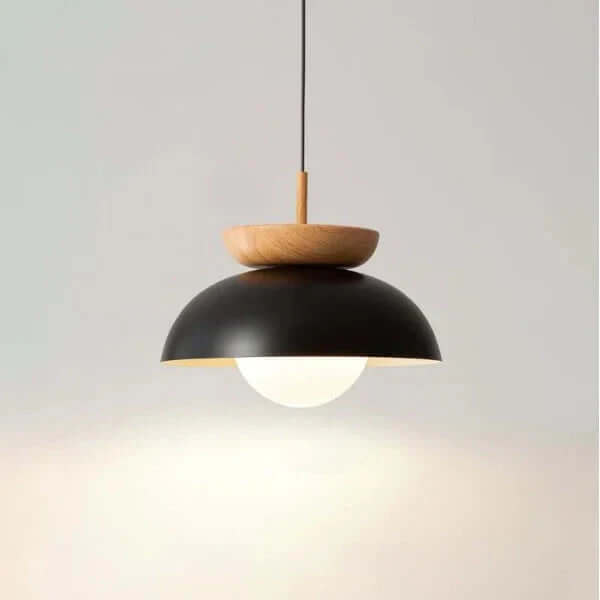 Kolekcja drewnianych lamp wiszących w stylach A i B