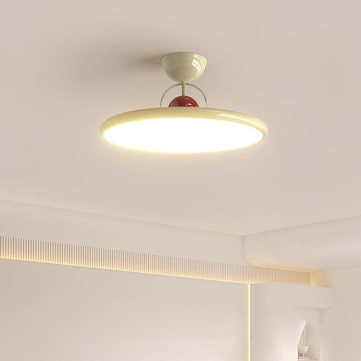 Nowoczesna lampa sufitowa LED instalacja