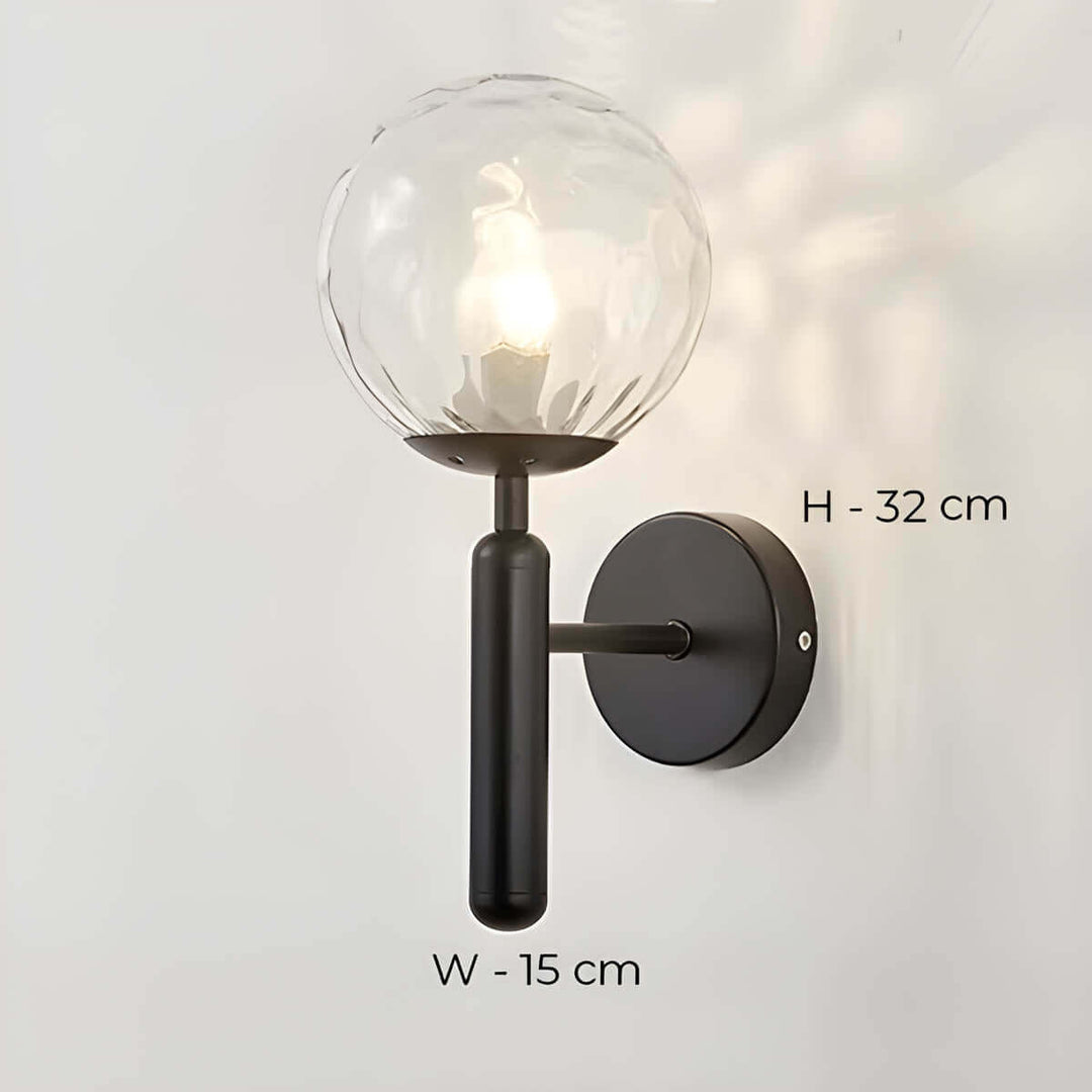 Jasna - Lampa Ścienna z Ręcznie Wykonanego Szkła