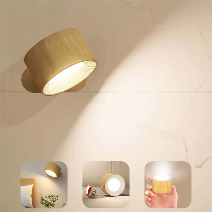 SUPER OFERTA 1+1 GRATIS - Bezprzewodowa Lampa Ścienna LED 360