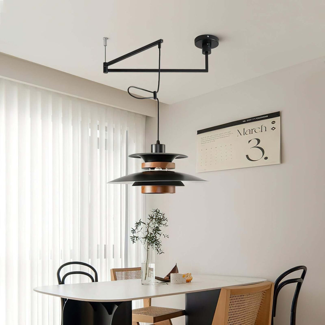 Lampa wisząca Mercero z obrotowym ramieniem