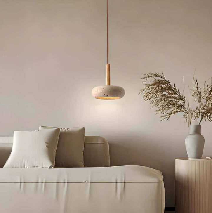 Lampa wisząca Osho z naturalnego kamienia