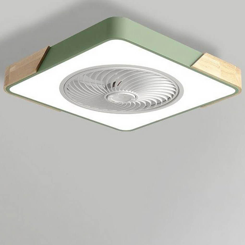 Wentylator Sufitowy LED Okrągły Kwadratowy Cichy