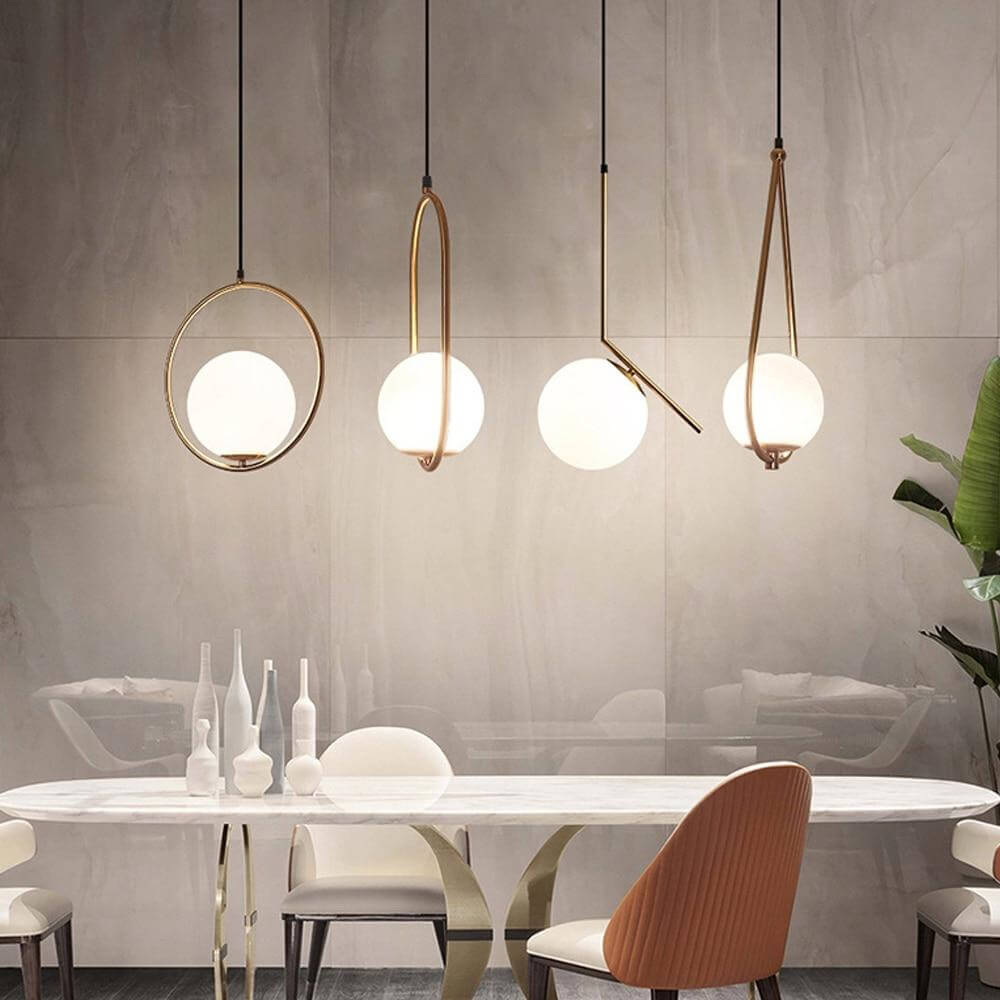 Szklana Lampa Wisząca Harmony