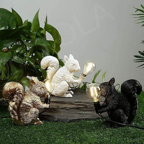 Nordycka designerska lampa stołowa wiewiórka