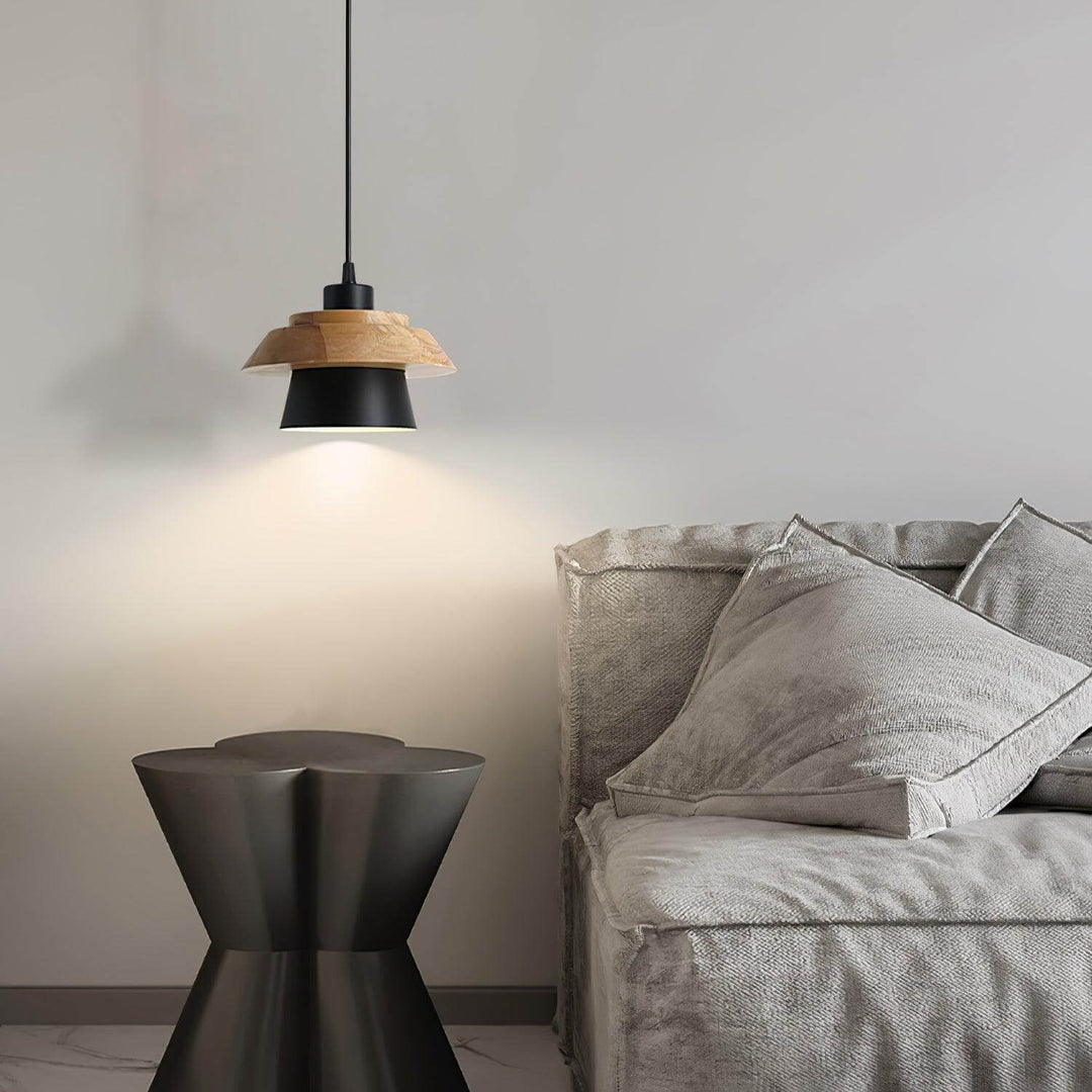 Lampe Pendante En Bois De Pierre