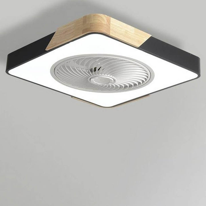 Wentylator Sufitowy LED Okrągły Kwadratowy Cichy