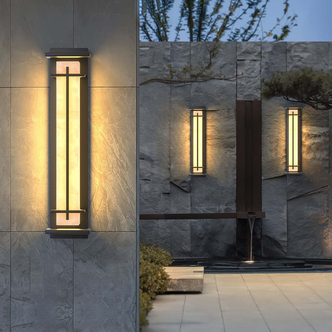 Kwadratowa Lampa Ścienna Zewnętrzna LED IP65 oświetlająca taras