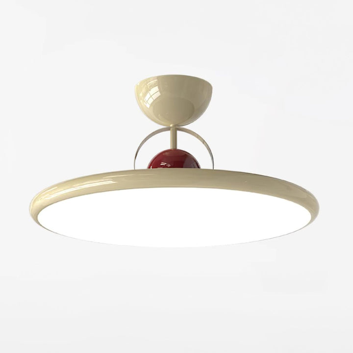Nowoczesna lampa sufitowa LED - widok z góry