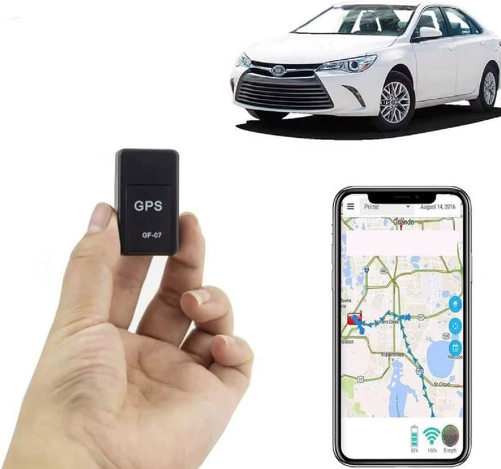 Czarny kompaktowy lokalizator GPS, dyskretny design, lokalizacja w czasie rzeczywistym, idealny do pojazdów i przedmiotów osobistych.