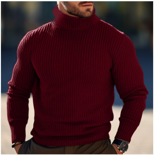 Męski Sweter Golf - Elegancki i Luksusowy
