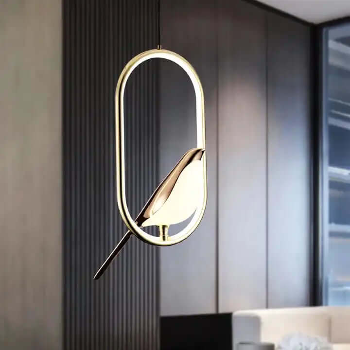 Mrbird™ - Lampa wisząca luksusowa ze złotym ptakiem