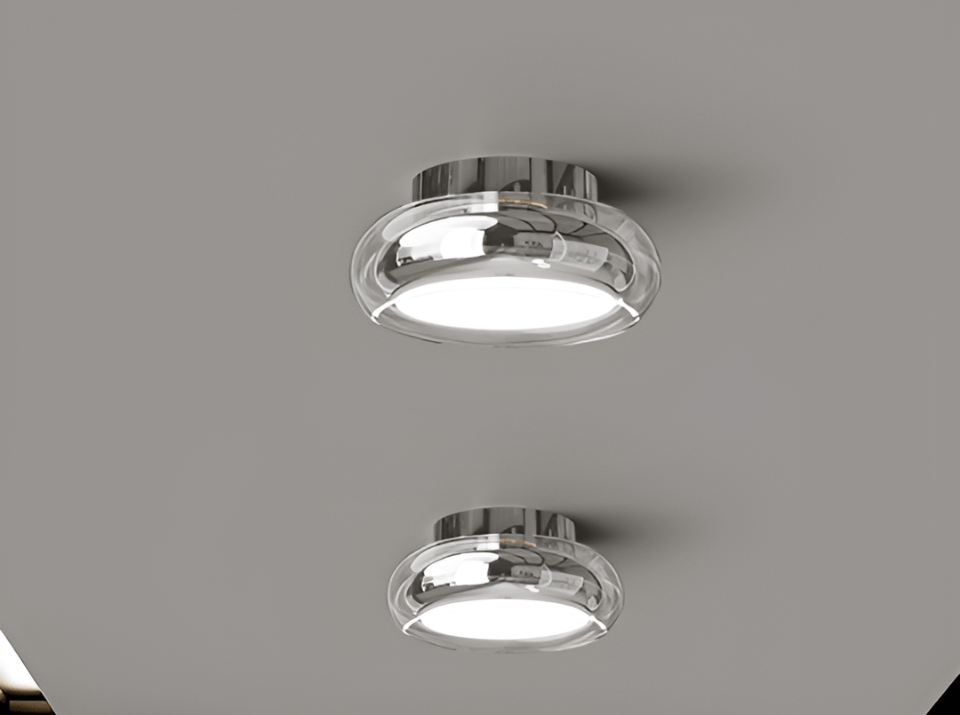 Vintage mała akrylowa oprawa sufitowa LED