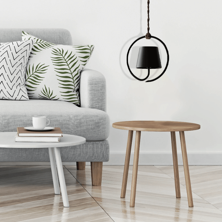 Lampa wisząca Emptyoo z bliska, pokazująca jakość materiałów