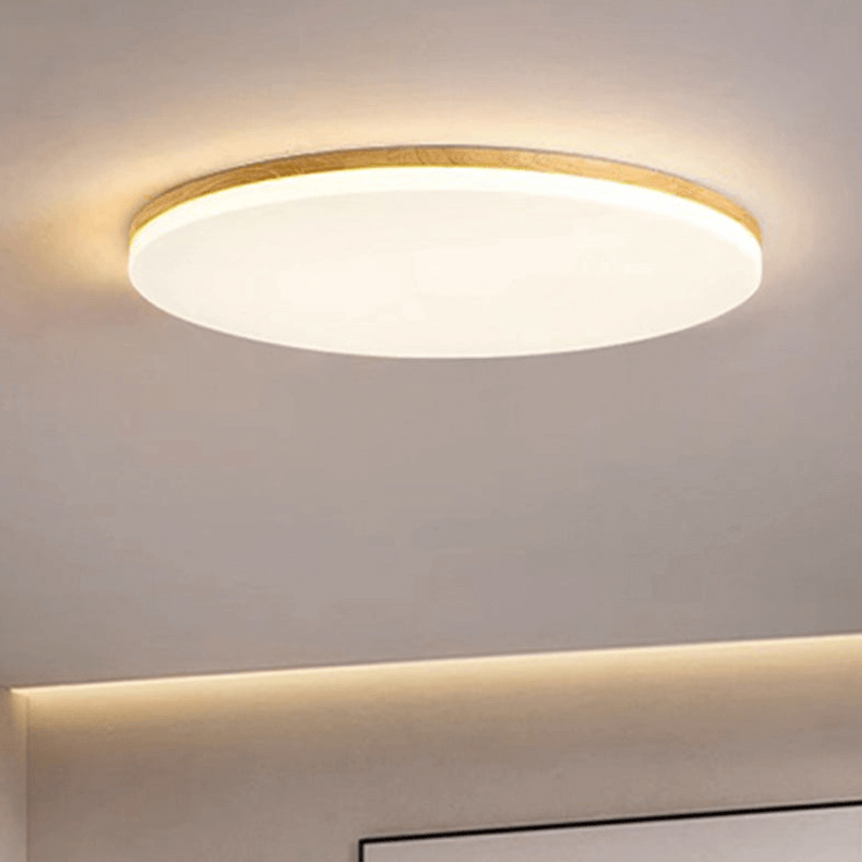 Prosta okrągła lampa sufitowa LED z akrylu