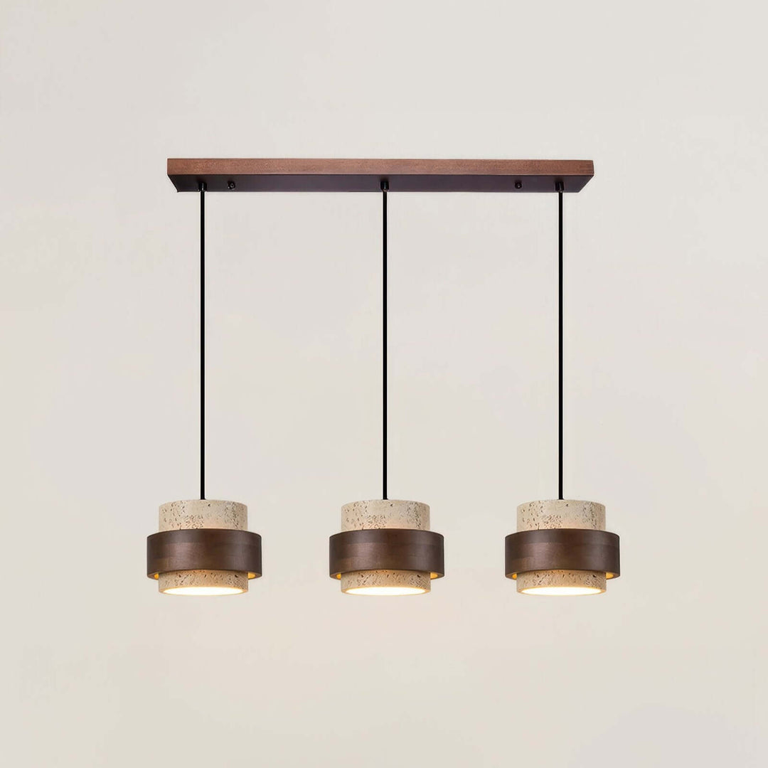 Retro kamienna lampa wisząca Wabi-Sabi