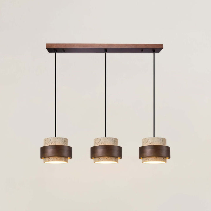 Retro kamienna lampa wisząca Wabi-Sabi