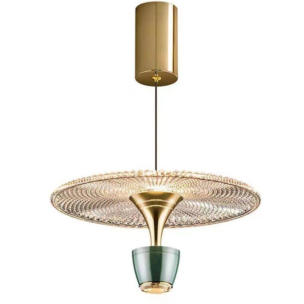 Nowoczesna lampa wisząca LED w kształcie tarczy