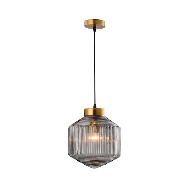 Lampa sufitowa z przezroczystego szkła
