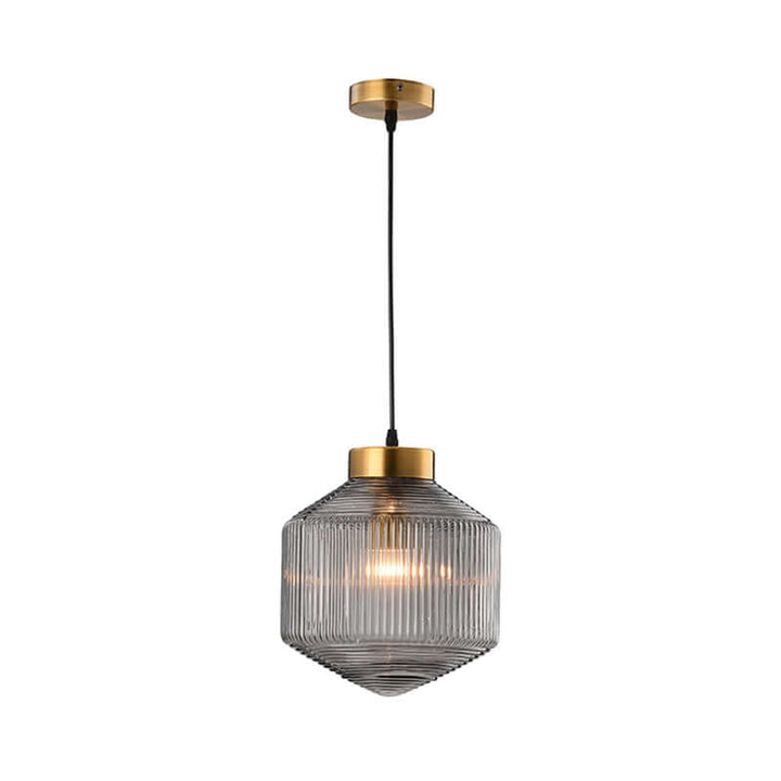 Lampa sufitowa z przezroczystego szkła