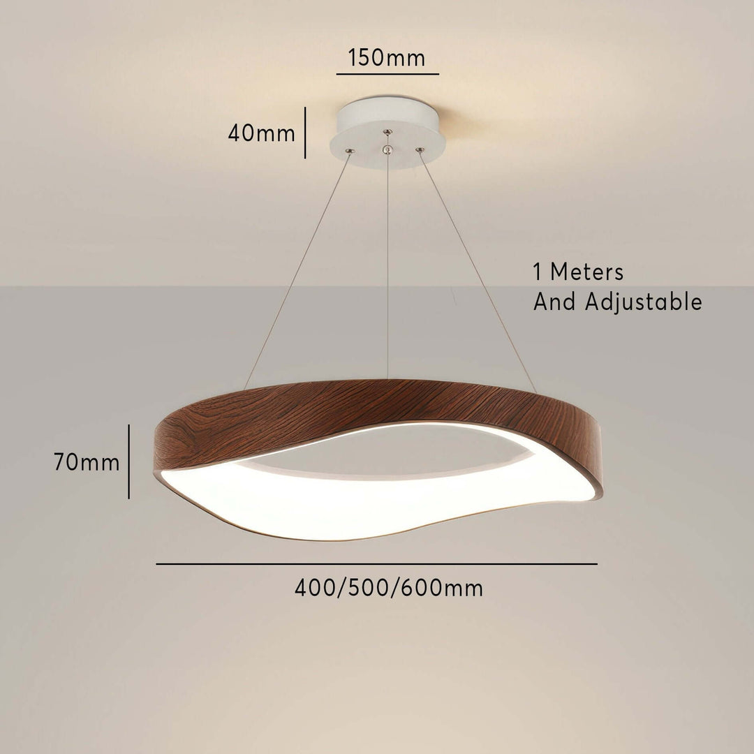 Nowoczesna Okrągła Lampa Wisząca LED Do Wszechstronnego Oświetlenia Wnętrza