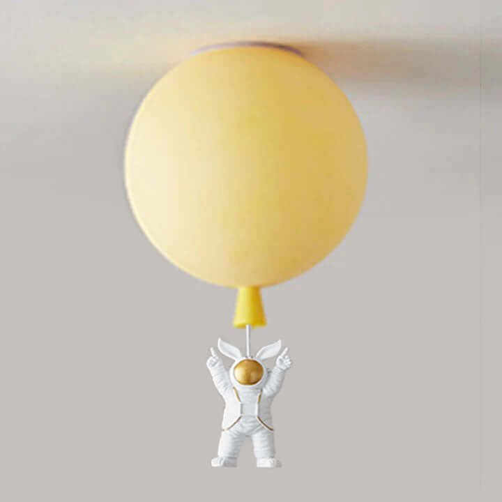 Nowoczesne oświetlenie sufitowe LED Księżyc/Astronauci