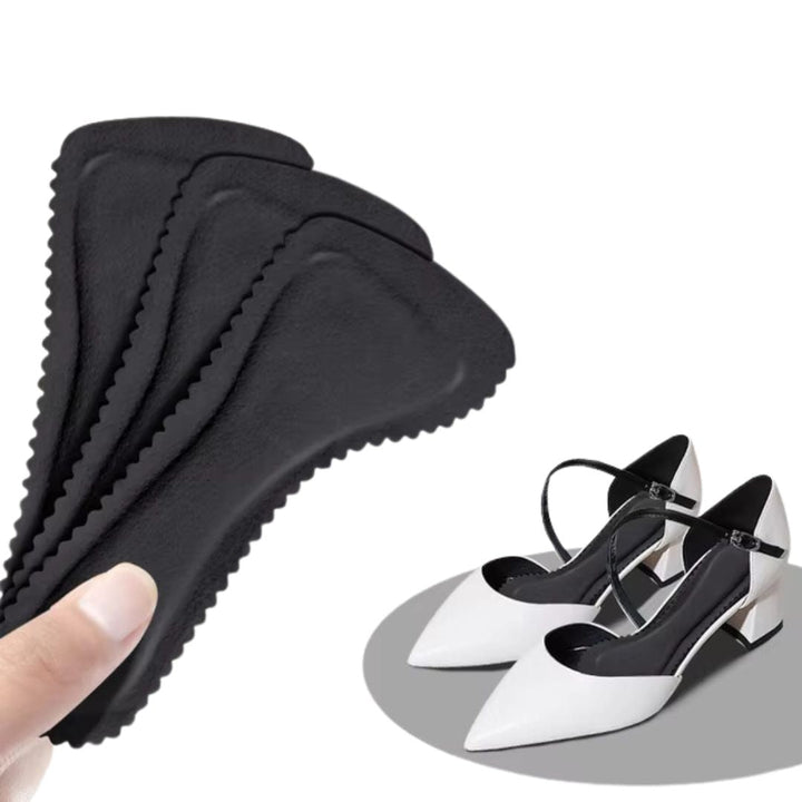 Wkładki z pianki pamięciowej dla komfortu w wysokich obcasach, regulowane, antypoślizgowe, niewidoczne, oddychające.