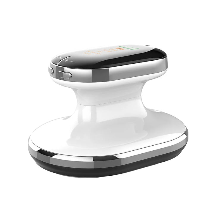 Nowoczesne, kompaktowe urządzenie wyszczuplające 4 w 1 w kolorze białym i czarnym do rzeźbienia ciała, tonowania mięśni i redukcji tkanki tłuszczowej w domu.